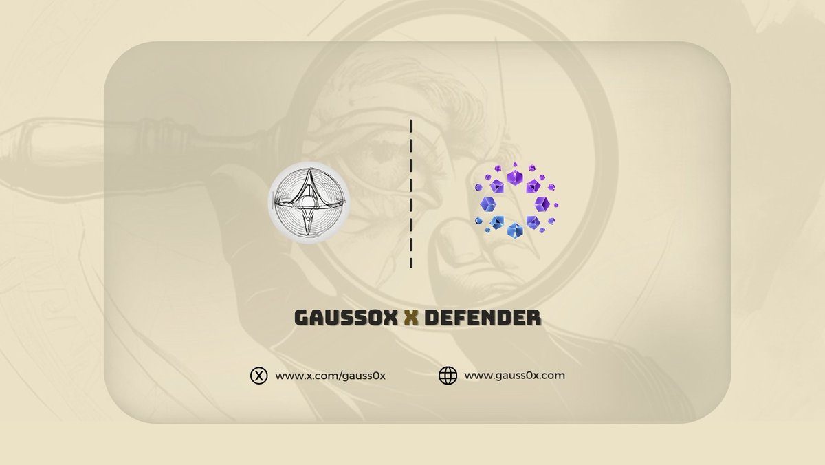Exciting Partnership Announcement 🤝 Gauss0x Teams Up with Defender Bot @defendereth for Enhanced Security! We are thrilled to announce a groundbreaking partnership between Gauss0x and Defender Bot! Gauss0x has joined hands with Defender Bot, a leader in providing…