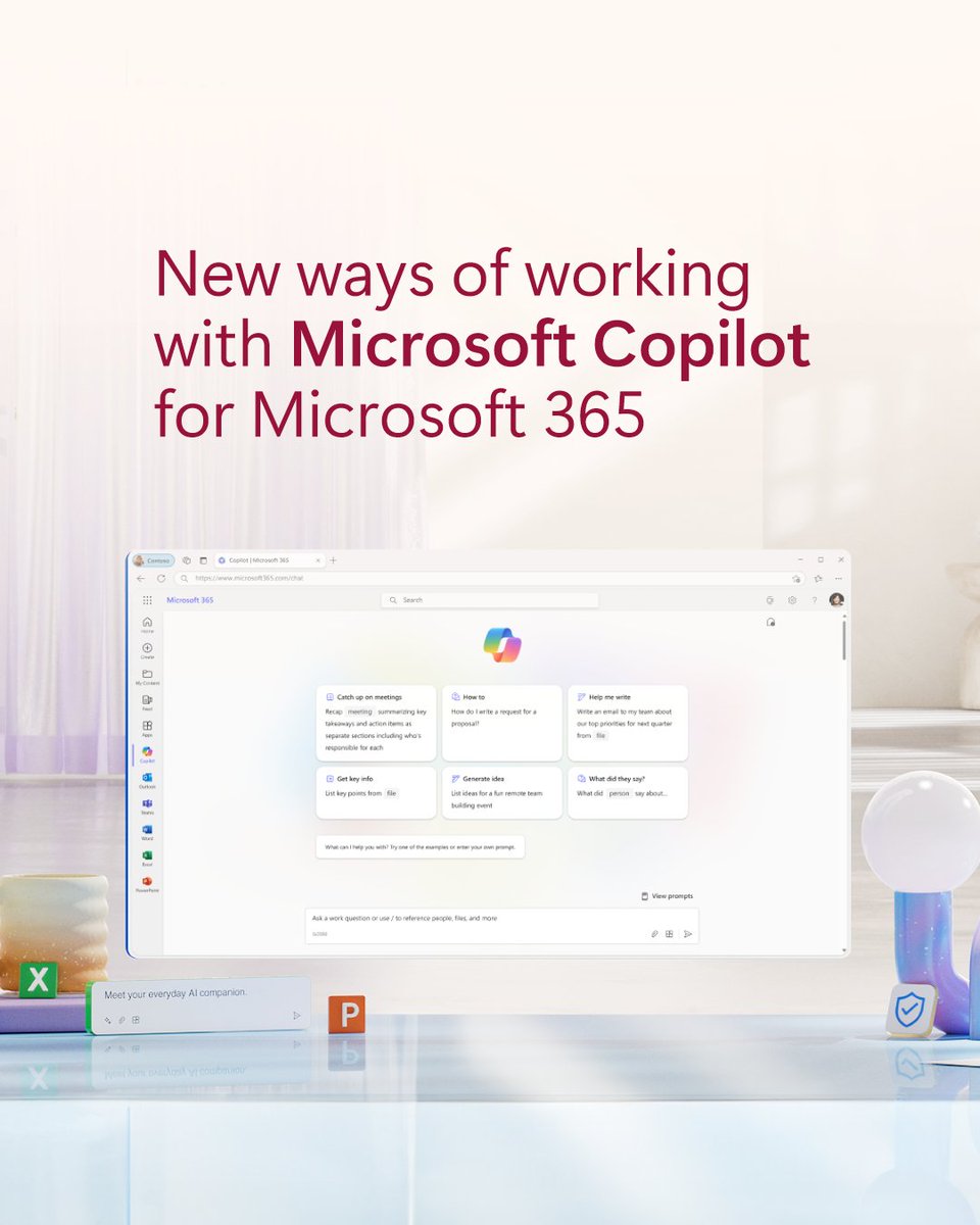Discover a new world of work with Microsoft Copilot for Microsoft 365 in our latest blog: msft.it/6013c4OPz #AI #SmallBusiness