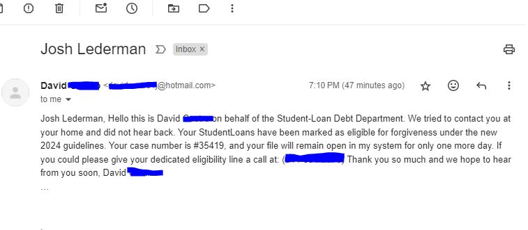 The scammers wasting no time after Biden's new student loan forgiveness plan