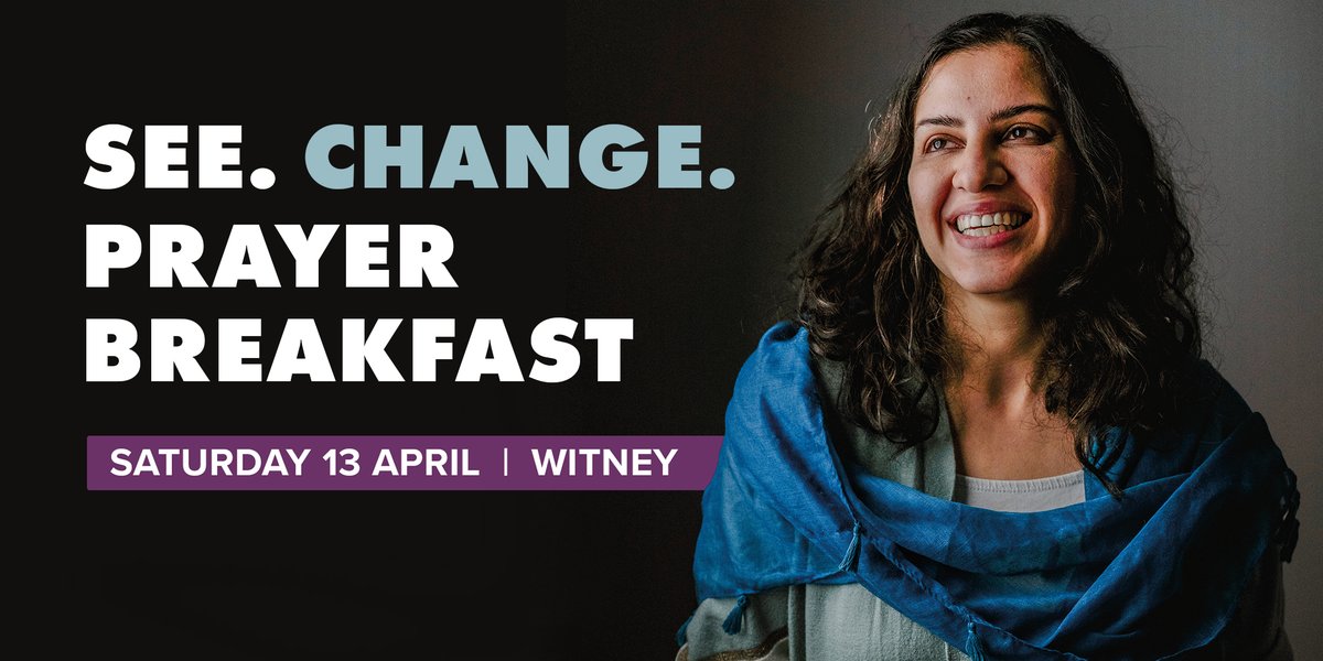 Are you free Saturday morning (13 April)? We're hosting a #SeeChange breakfast in Witney, Oxfordshire. We'd love for you to join us as we hear stories from our sisters worldwide, and spend time in worship and creative prayer. Book today: bit.ly/3xs2z7B