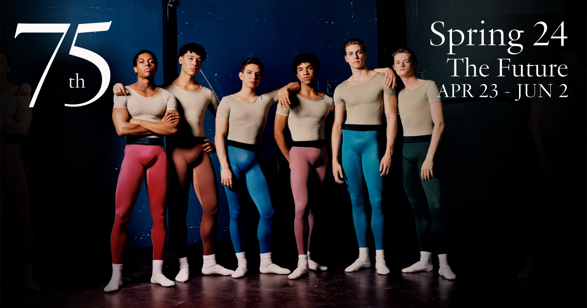 We're just two weeks out from Spring 2024, the final installment of our epic 75th Anniversary Season that looks towards The Future of New York City Ballet's artistry. Explore programming at nycballet.com/spring-2024 Or browse flex subscription options at nycballet.com/subscribe24