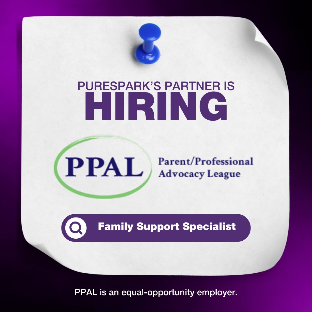 yourpurespark's tweet photo. PPAL is hiring! Make a difference in youth mental health. PPAL is an equal-opportunity employer Learn more and apply now: https://t.co/ZbSrqruDYt #MentalHealth #FamilySupport #PPAL #PureSparkProvider https://t.co/D6G78nukNX