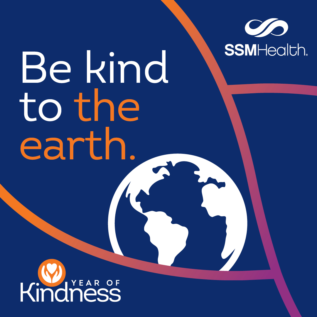 Join us in our #YearOfKindness at SSM Health as we turn our kindness and care towards our shared home for the upcoming Earth Day/Arbor celebrations. Discover ways to treat our planet better on our #HealthMatters blog: bit.ly/4aJX6Hk 🌍💕