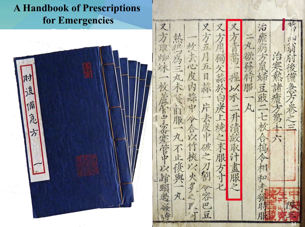 7 things I learned from the @AsimovPress article about the discovery of artemisinin—an antimalarial drug that has saved millions of lives—and Chinese research under Mao. 1. The drug was discovered after reading a two thousand year-old book written by a Jin Dynasty physician.