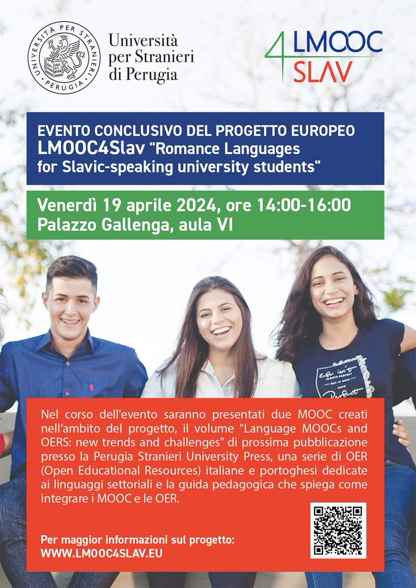 LMooc4Slav's tweet photo. Dopo quasi 30 mesi di lavoro stiamo per concludere un progetto Erasmus+, aspettiamo tutti gli interessati all'evento conclusivo il 19 aprile a Perugia! https://t.co/LyR21Aws2n