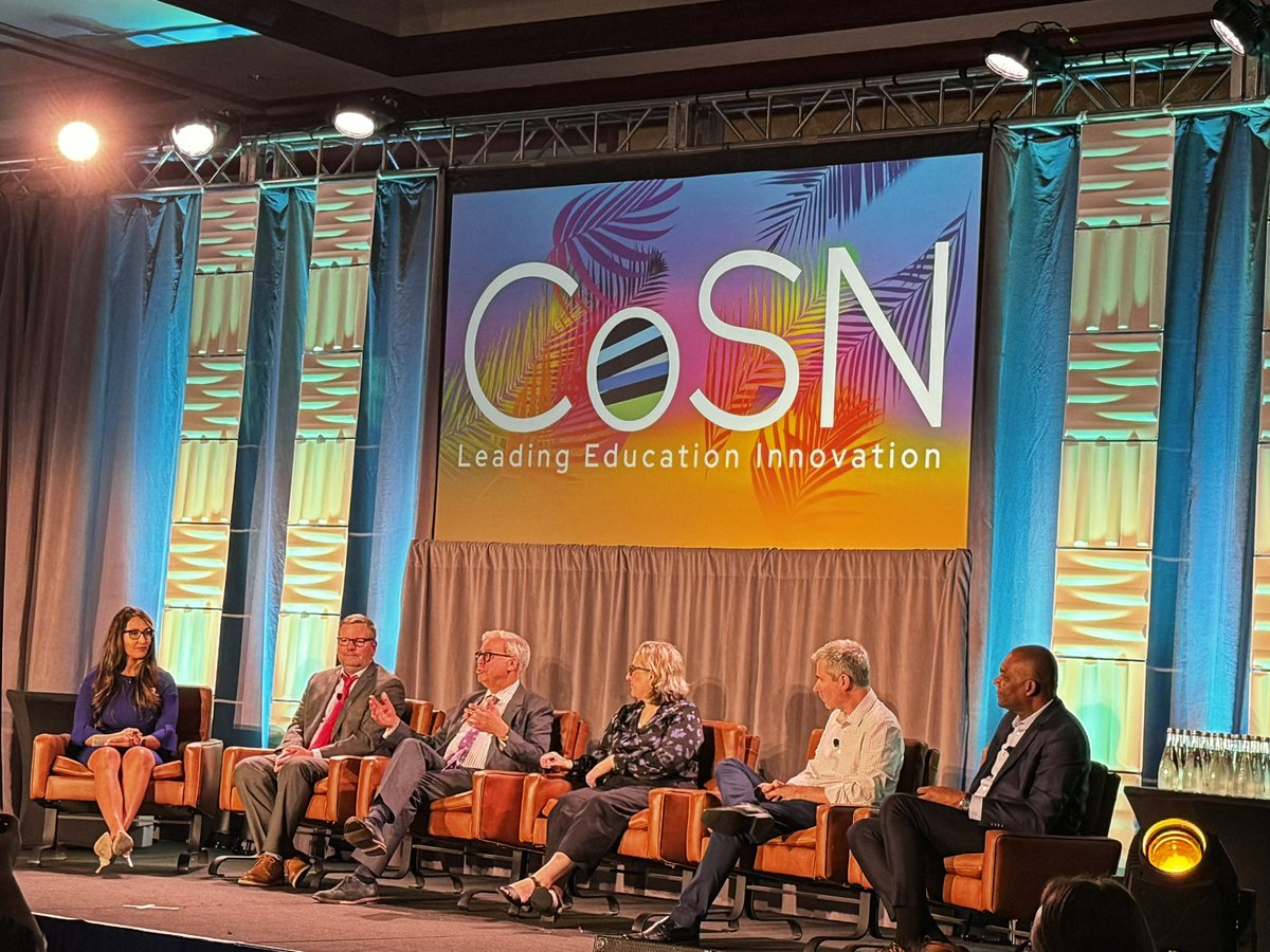 So many EdTech leaders in one stage! What an awesome place to be! #CoSN2024