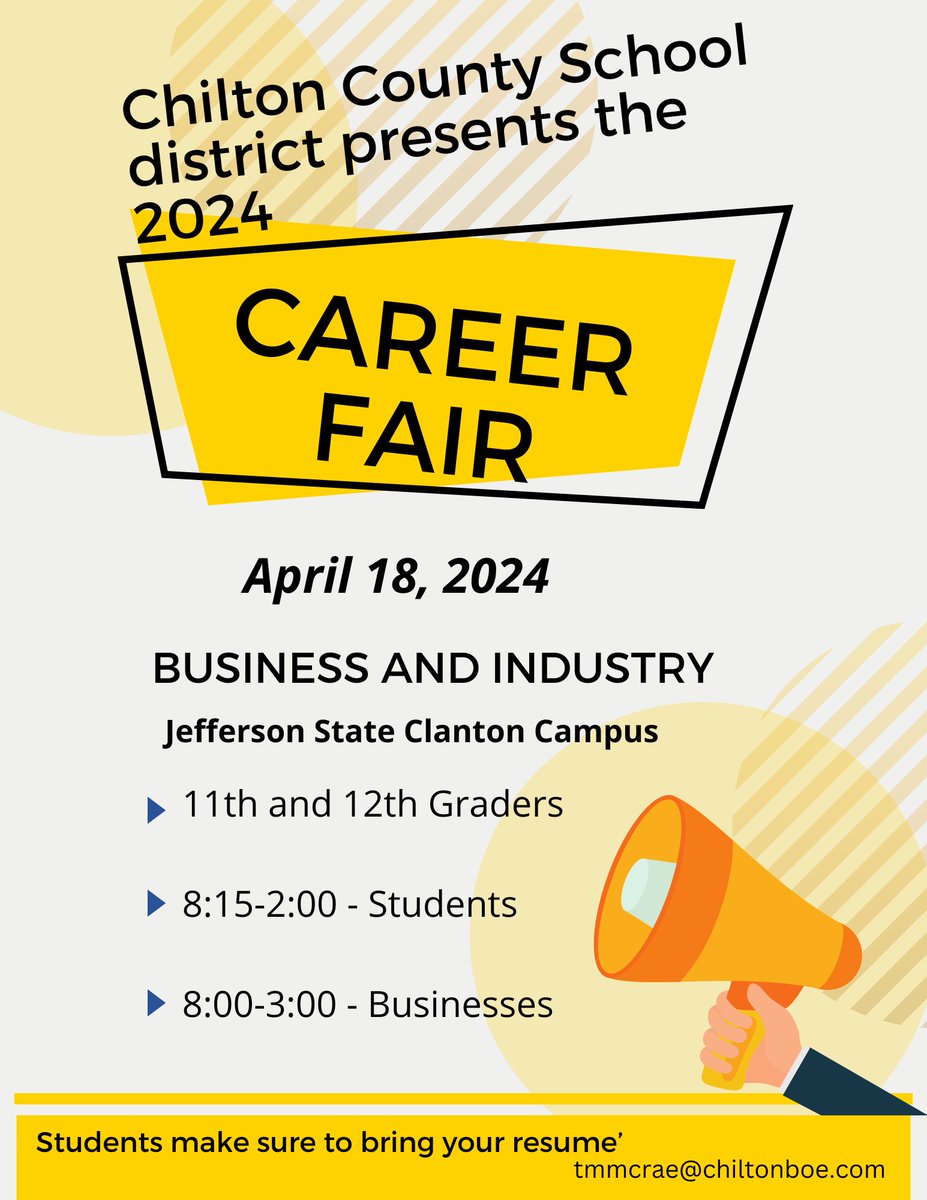 Get your permission forms turned in at your high school in order to attend this important event! Deadline is 4/12!