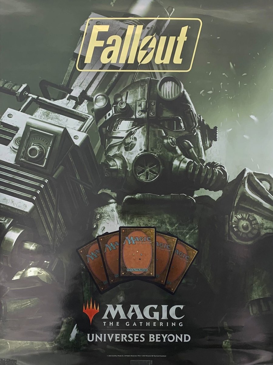 To celebrate yesterday’s @MTGSecretLair drop, we’re giving away a Magic: The Gathering x Fallout poster! For your chance to win: 1. Follow us and @wizards_magic 2. RT this post 3. Reply with your favorite Magic card Giveaway Rules: beth.games/3VNtfK0