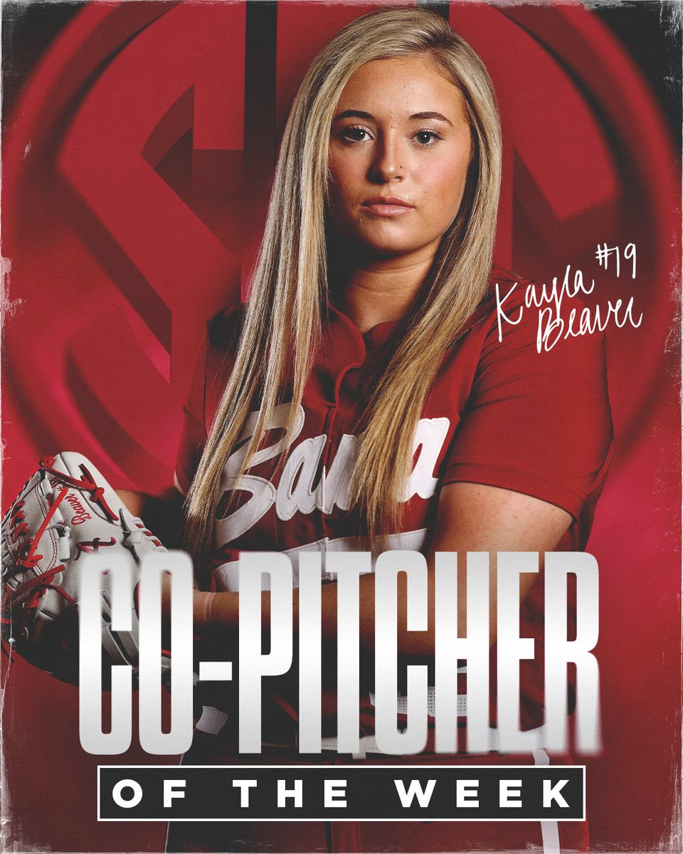 🏅SEC CO-PITCHER OF THE WEEK🏅 @kaylabeaverr x @SEC 📝: bit.ly/4cRCQFO #Team28 #RollTide