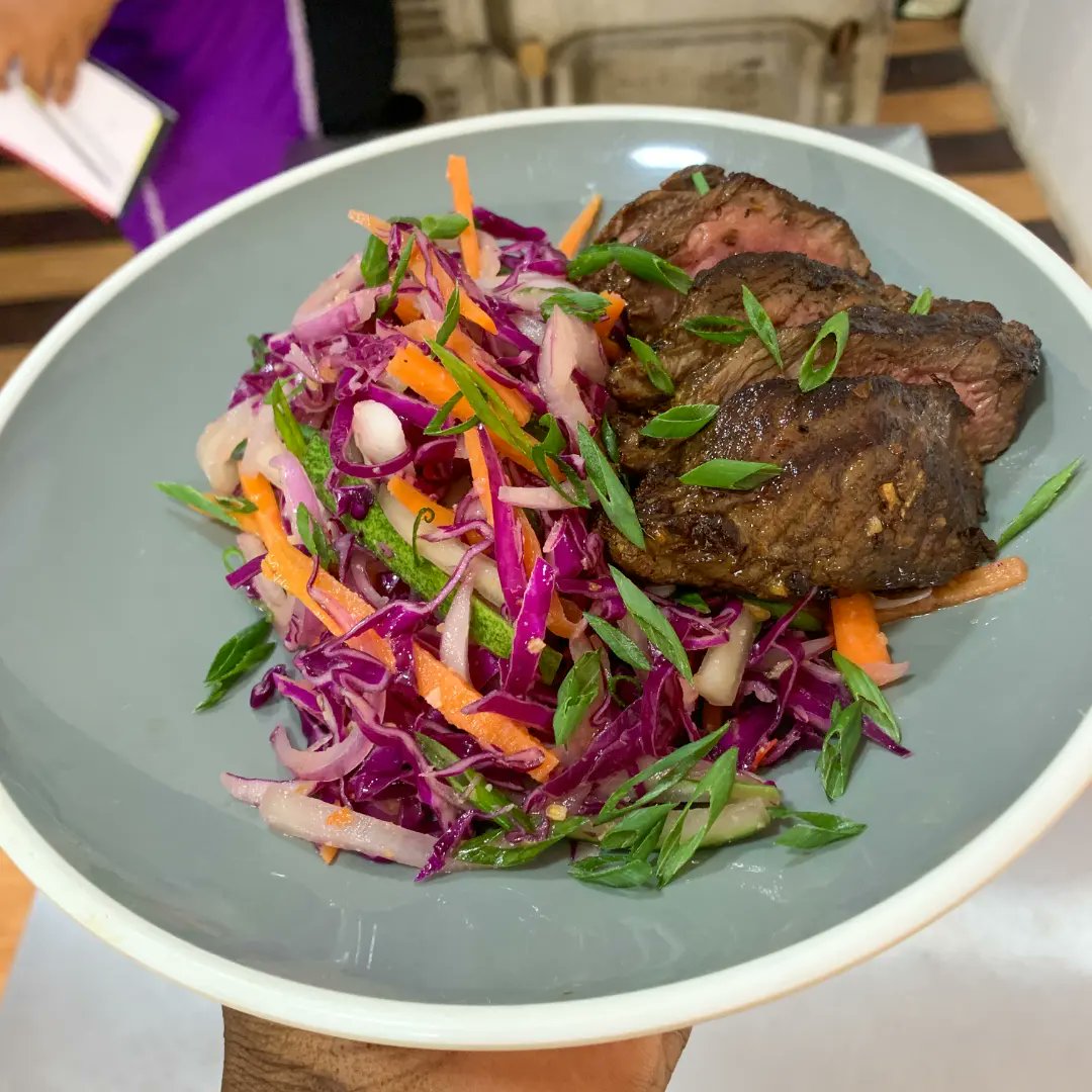 Thai Beef Salad 
🥗🥗🥗🥗 🥩🥩🥩🥩
.
.
.
.
.
.

#chefsegra #chef #cheflife #food #foodstagram #foodie #foodporn #thaibeefsalad #thaisalad #steak #beef #vegetables #saladdressing #thaisaladdressing #salad #thai #thaifood #colors #colours #plating #platingfood #explorepage #explore