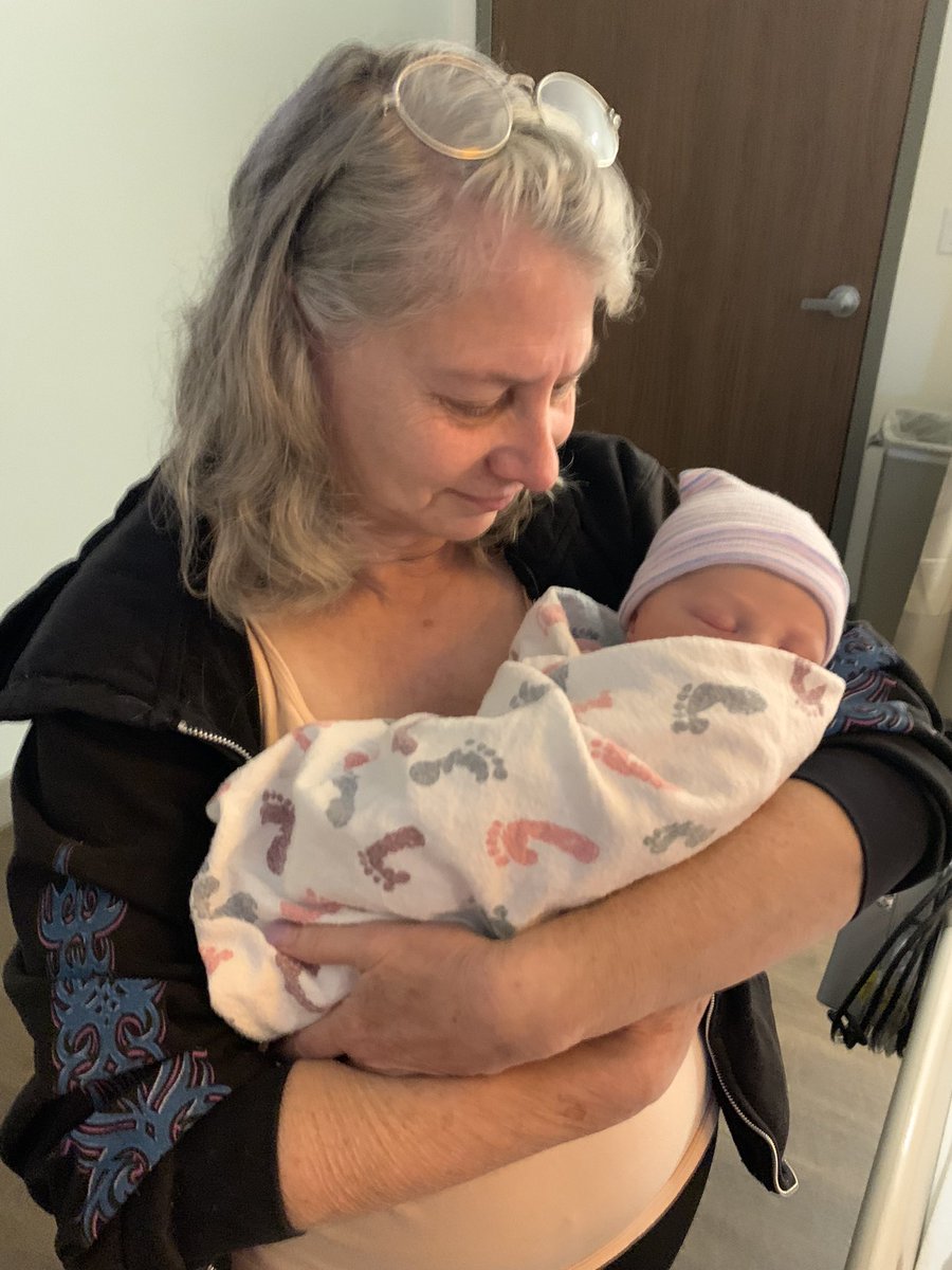 devildogmrk's tweet image. A little Cha Cha and Granddad / Grandpa Mark time at the hospital 😁