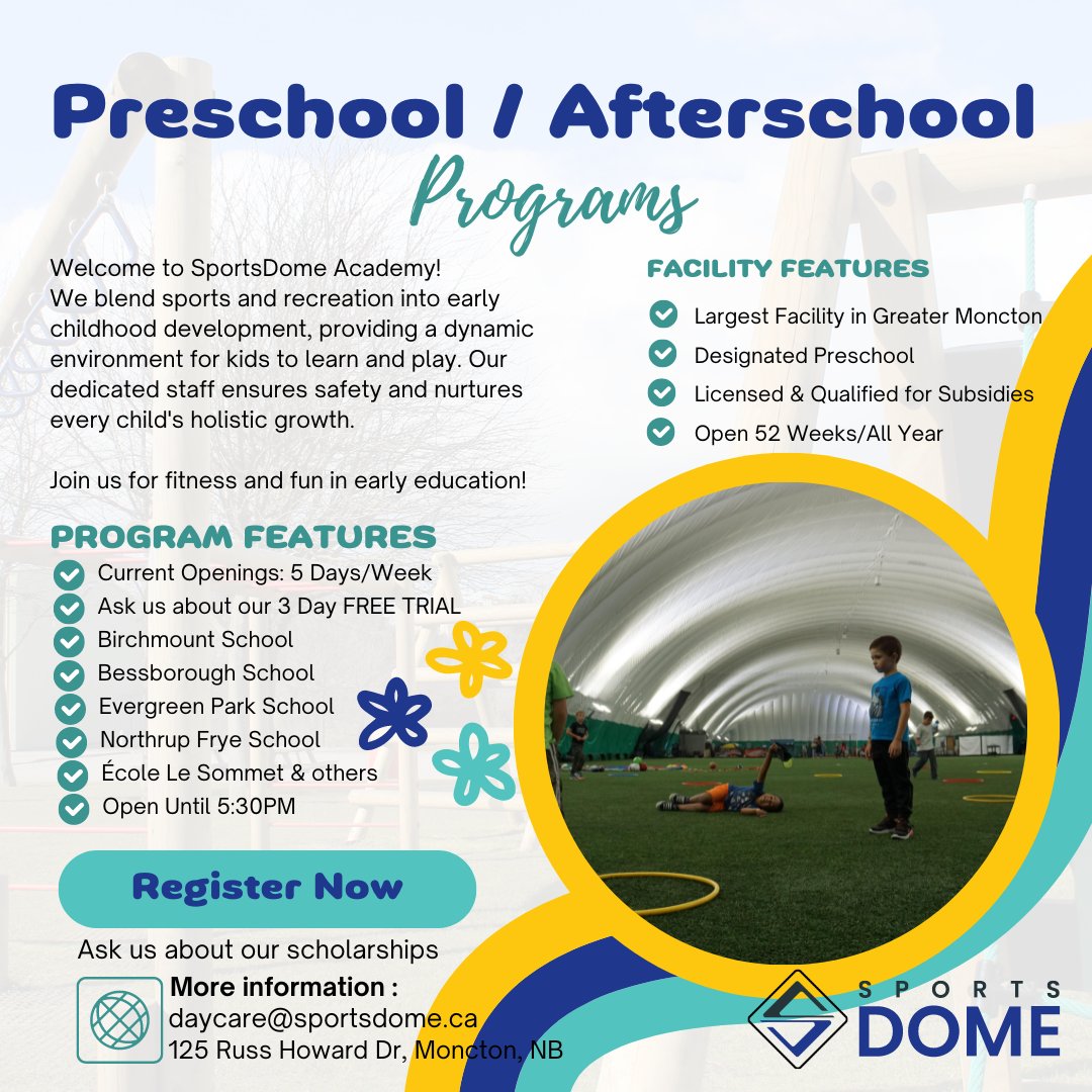 Experience Fun Learning and Active Play at SportsDome Daycare Academy! Join us Today!