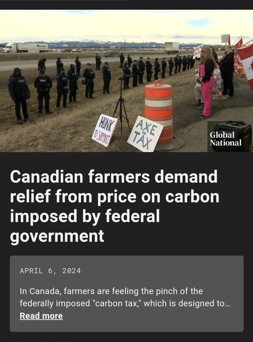 Justin Trudeau continues his costly Carbon Tax agenda: - Canadian farmers pay more to produce the food. - Canadian families pay more to buy the food. He is not worth the cost. globalnews.ca/video/10407814…