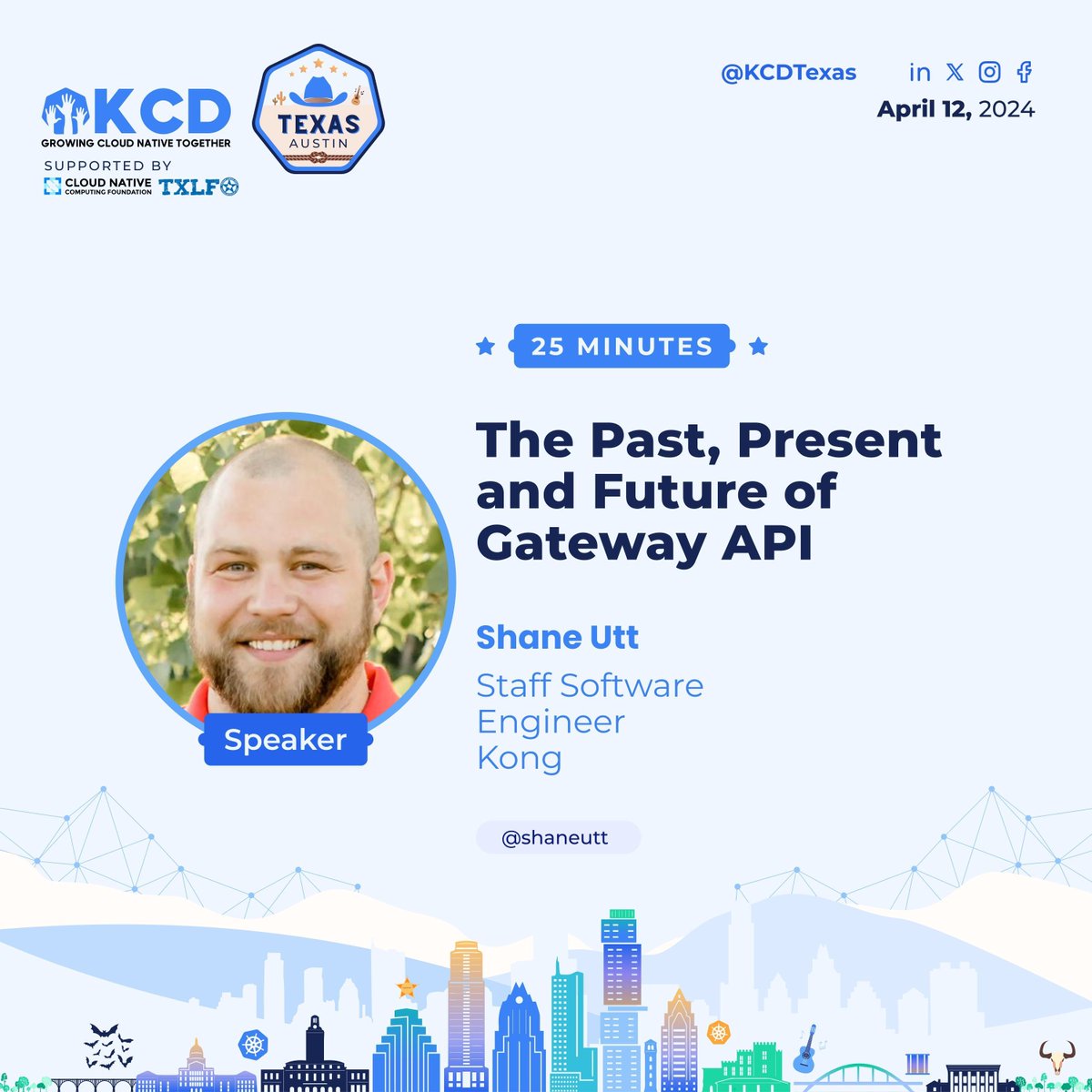 🌉 Bridge the gap in Kubernetes networking with Shane Utt at #KCDTexas! Discover the evolution and potential of the Gateway API in his insightful session. 🚀 Ready to learn? 🔗 texaskcd.com #KCD #TeamCloudNative #CNCF #TXLF #ATX