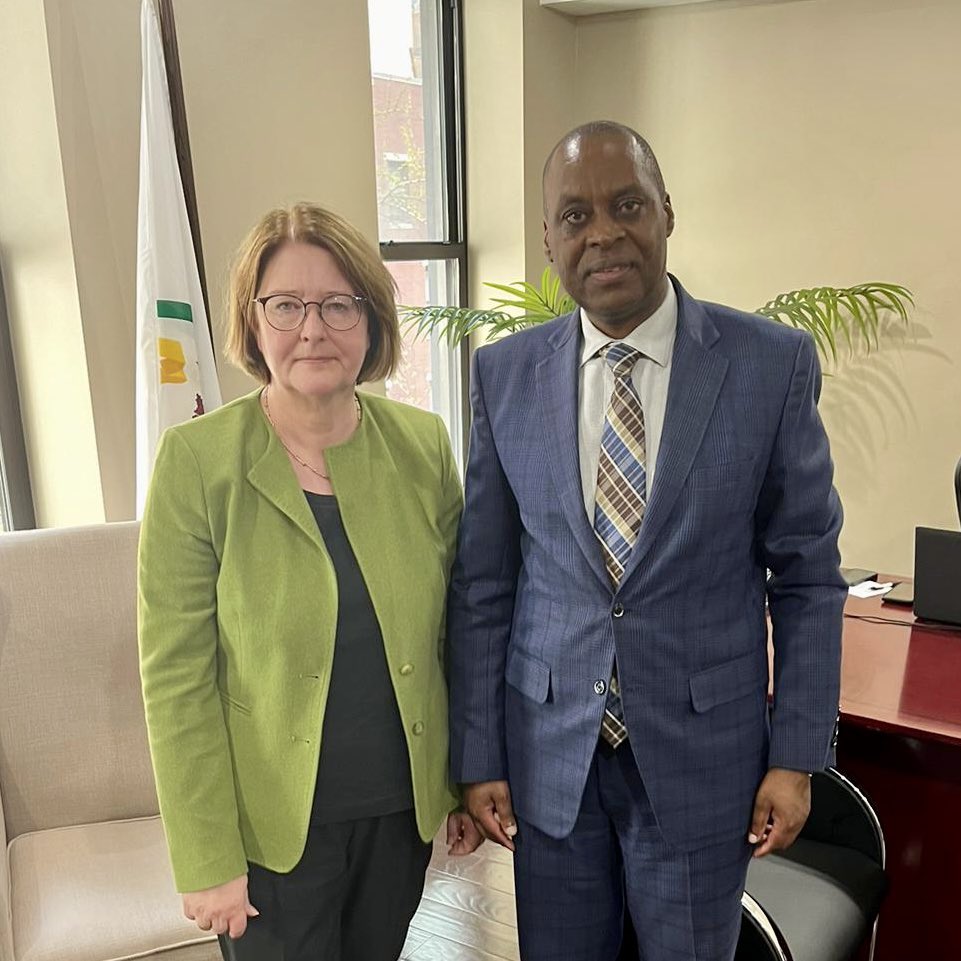 Trustful meeting with my esteemed colleague from Rwanda 🇷🇼 @ErnestRwamucyo today, to discuss the commemoration of genocide and mark the 30th anniversary of the 1994 Genocide Against the Tutsi #Kwibuka30.