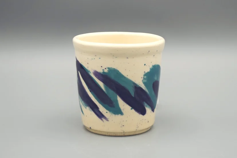 owenbroadcast's tweet photo. guy at the vibe museum: sorry, ancient vaporwave cups do not exist

ancient vaporwave ceramic cup:

(artist is named jenny powell) https://t.co/NKBQgviUJ1