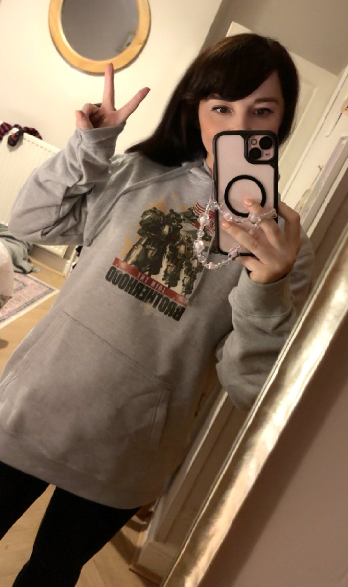 Secured my Brotherhood of Steel hoodie in time for the Fallout tv show’s release 🙌⚙️🥰