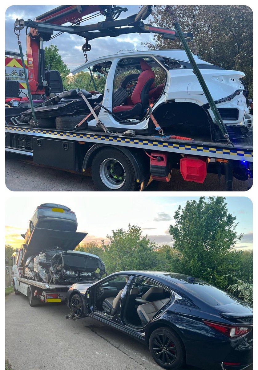 Following the theft of 2 cars at Lakeside today, @EP_SVIU deployed to the Romford area with support from The Road Crime Team & discovered a chop shop, these vehicles had been stolen just a few hours earlier from both @EssexPoliceUK & @metpoliceuk areas. Enqs ongoing. Inc 380