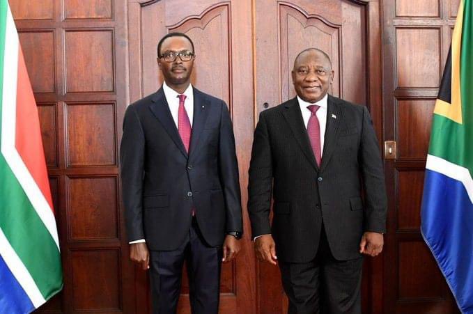 Today, Amb. Emmanuel Hategeka presents to President Cyril Ramaphosa letters of Credence as Rwanda’s High Commissioner to South Africa. Bilateral relations between Rwanda and South Africa are getting a good shape.