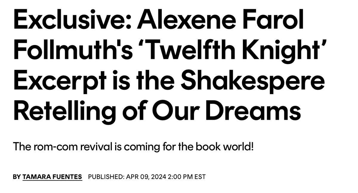 a little midweek treat from the besties at @Cosmopolitan! enjoy an exclusive excerpt from TWELFTH KNIGHT here: cosmopolitan.com/entertainment/…