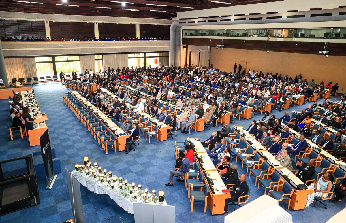 RwandaInKenya's tweet photo. During today's #Kwibuka30 in #Nairobi, @SingoeiAKorir, Permanent Secretary for Foreign Affairs @ForeignOfficeKE who was representing the Government of #Kenya, commended #Rwanda for the tremendous progress made after the 1994 Genocide against the Tutsi. 
1/2 https://t.co/3TlulXQ4RN