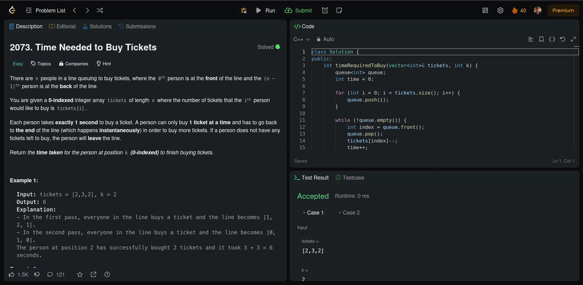 sandeepxdev's tweet image. Day 39: #100DaysOfCode
Today's DSA Problem:
1. Time Needed to Buy Tickets.
Web dev:
Completed building a RESTful API with Node.js, Express, and MongoDB.
Visit the link to see the API in action.
Link - lnkd.in/gGBMHJZt
#ProblemSolving #RESTfulAPI #Nodejs #Express