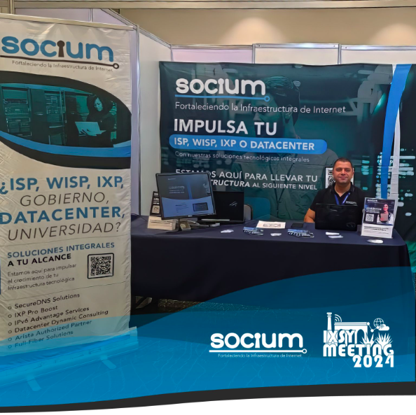¡Bienvenidos al stand de SOCIUM en #IXSYMeeting 2024!
Nuestros servicios en #ISP, #IXP, #ISP #WISP y #Datacenters.
Te invitamos a visitarnos y descubrir cómo podemos contribuir a alcanzar tus metas de conectividad y crecimiento.
Gracias por invitarnos una vez más IXP Yucatán