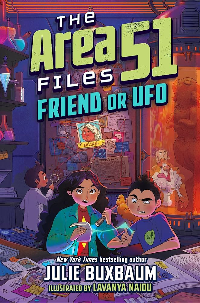 We were thrilled to have a virtual launch party today w/@juliebux ahead of the release of her 3rd Area 51 Files book! Our top JTE readers got their questions answered & offered up their ideas for future books in the series. We can't wait to read Friend or UFO!🚽🐕‍🦺🛸@penguinrandom