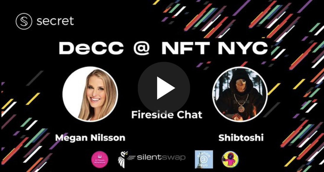 The first video from the DeCC <a href="/NFT_NYC/">NFT.NYC</a> event is out! 🔥 

Check out the Fireside Chat with <a href="/Shibtoshi_SG/">Shibtoshi</a>, moderated by <a href="/megan_crypto/">CryptoMegan.ath</a>. 

Full Interview 👇🏽👇🏽👇🏽

youtu.be/nRopDuZAMe4?si…