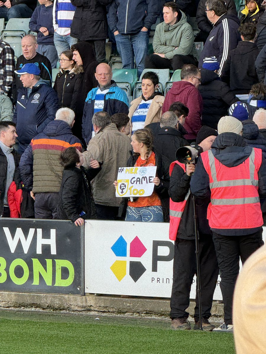 Spotted in the away end #QPR 🫶🏼💚 #HerGameToo @Argyle #pafc