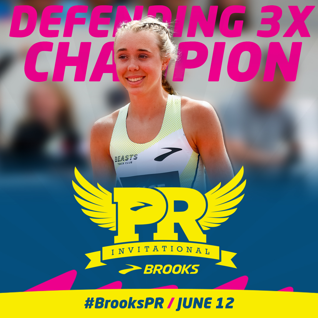 Committed to making 800m history! Ali Ince returns to Seattle in June as the only ever 3x defending #BrooksPR champion. 🗓️ June 12 🆓📺 RunnerSpace.com