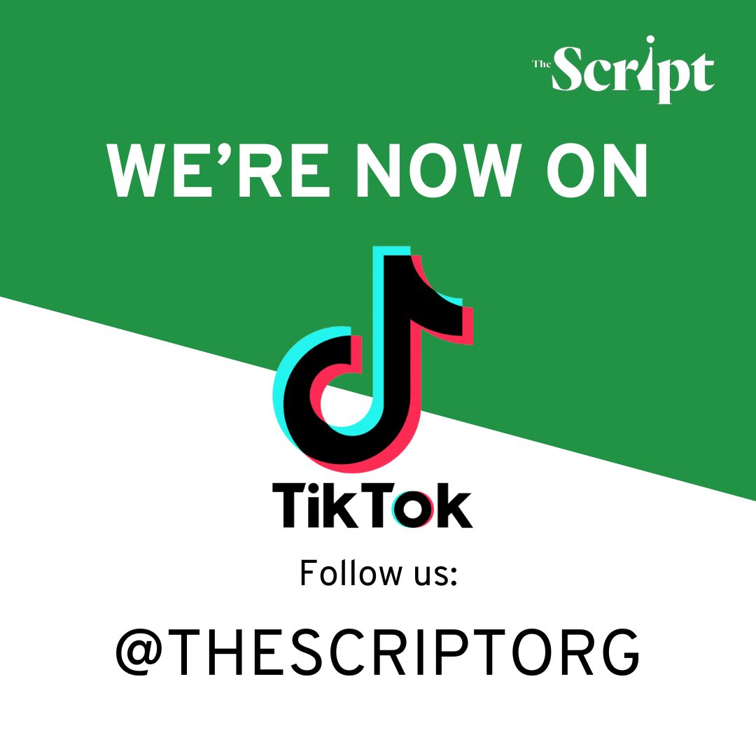 Exciting News! We have officially launched on TikTok! Give us a follow as we bring more content onto our new platform. Additionally, this is a chance to collaborate with us, got any ideas? DM Us! 

Follow us on TikTok and other social media platforms at <a href="/thescriptorg/">The Script (formerly Emerging Leaders)</a>

#TikTok