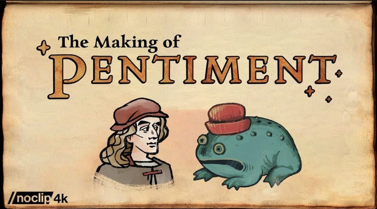 🚨NEW DOCUMENTARY🕹️ We travel to @Obsidian to talk to the team behind Pentiment, the award winning historical RPG. Runtime: 82 minutes WATCH: youtu.be/ffIdgOBYwbc