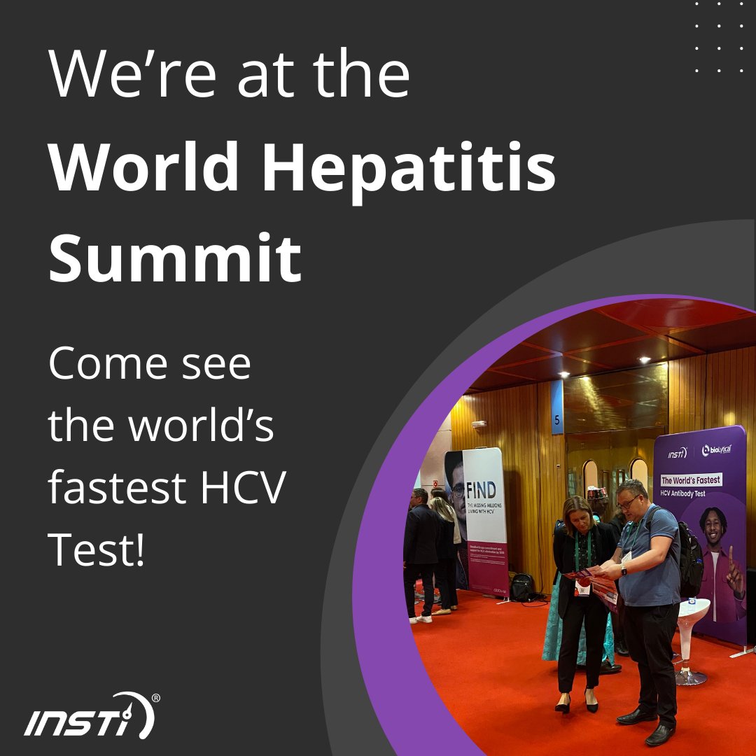 We're in Lisbon at the World Hepatitis Summit 2024 showcasing the world's fastest HCV test with results in just one minute or less!

Visit our booth upstairs (floor 2) to learn more about hepatitis C testing. 

#WorldHepatitisSummit2024 #Lisbon #HCVTest #rapidtesting #hcv
