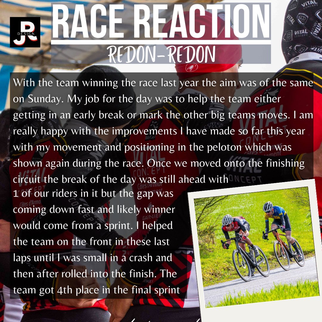 My thoughts on last Sundays race in Redon…

@Wattsproperty1 
@PedalPotential 
#UnlockingPotential