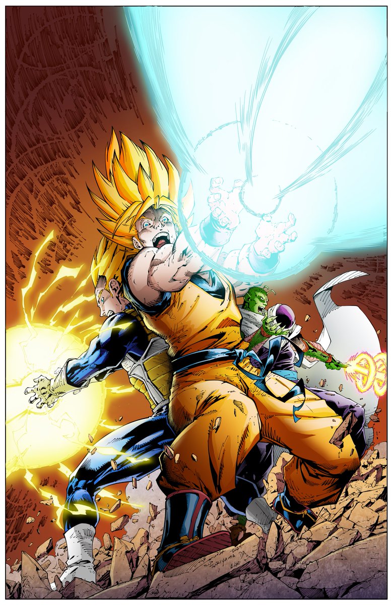 #PortfolioDay Inks by me, pencils by @Demonpuppy and colors by Diego Albuquerque.
.
#lyrioinks #DragonBall
