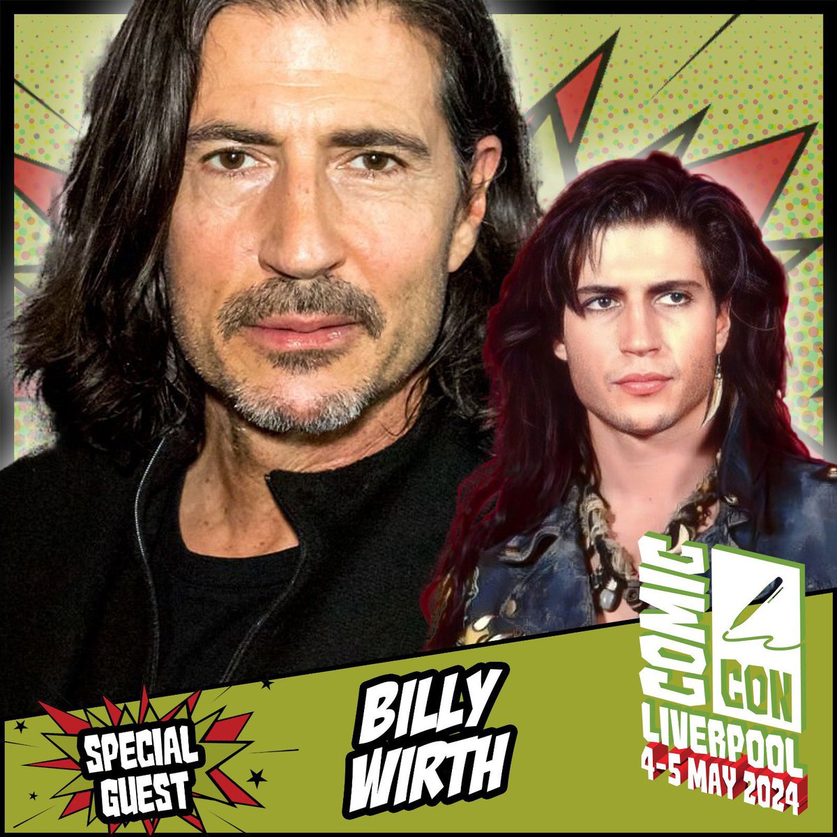 Comic Con Liverpool welcomes Billy Wirth, known for projects such as The Lost Boys, Seven Mummies, Shutter the Doors and many more. Appearing 4-5 May! Tickets: comicconventionliverpool.co.uk
