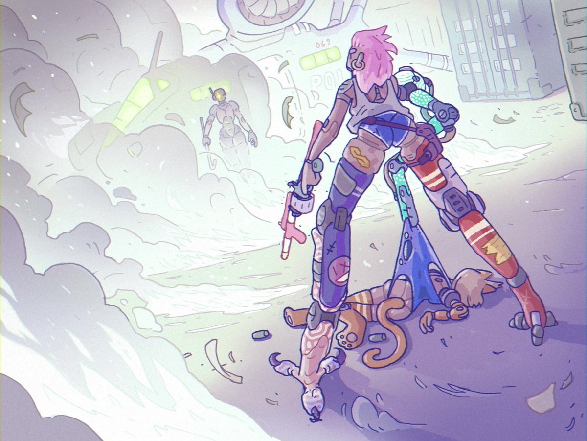 thegnarlyghost's tweet photo. #PortfolioDay I’m Drew I draw and animate colorful sexy genre fic stuff https://t.co/bCWTRNf8EX
