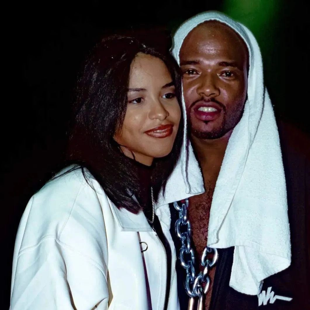 Aaliyah and Treach (of Naughty By Nature) at Urban Aid concert, October 5, 1995.