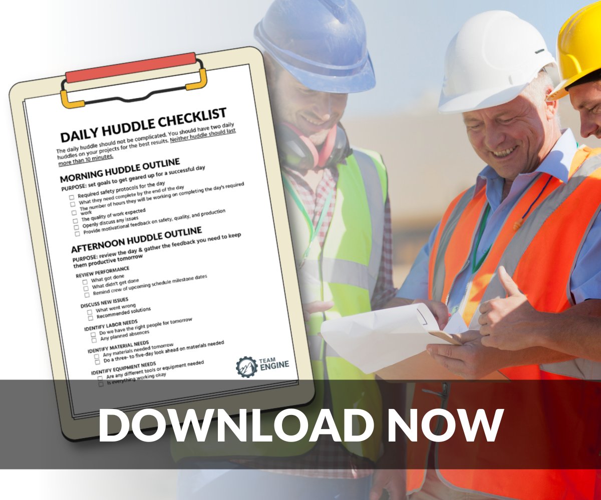 Download this checklist to help your crew leaders be more productive and efficient on the job site + improve communication on the team: hubs.la/Q02sh-Vh0 #Landscaping #Construction #Productivity #Communication #DailyHuddle