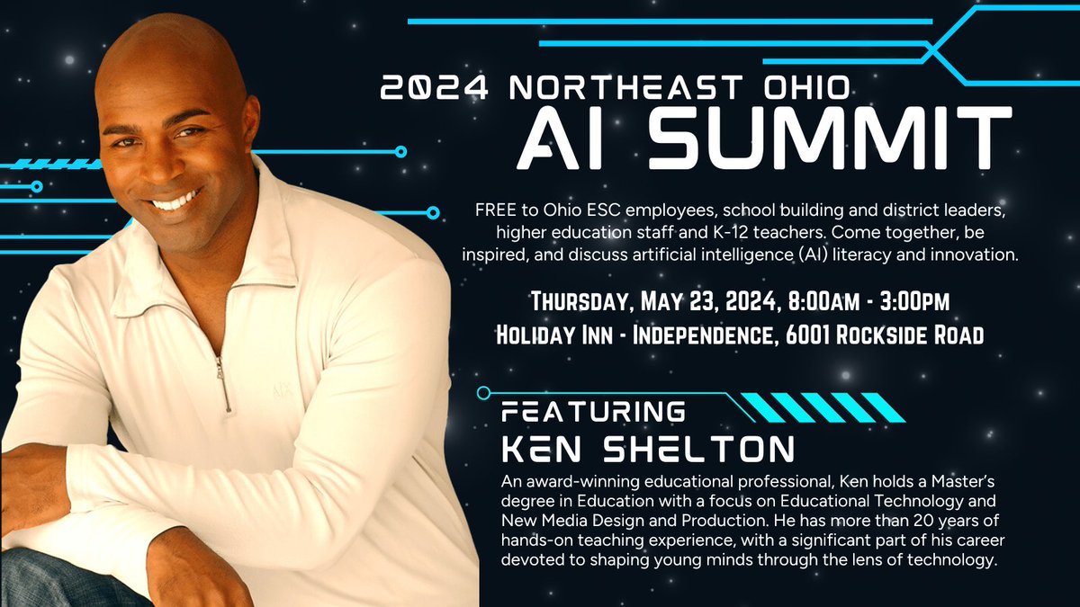 Learn more about award-winning educator Kenneth Shelton: kennethshelton.net. Register today for the Northeast AI Summit: bit.ly/3wUNN9a #AIeducation @k_shelton