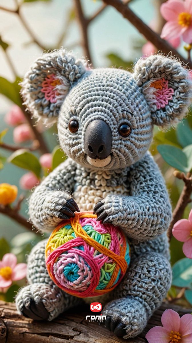 Hey everyone, Snoozy Stitches the koala here!   
Just a reminder that even the cutest koalas need to get up and get moving sometimes! 
 What are you working towards today?  Let's crush those goals together!  #Knitspiration #MotivationMonday #CutenessOverload  #KoalaLife