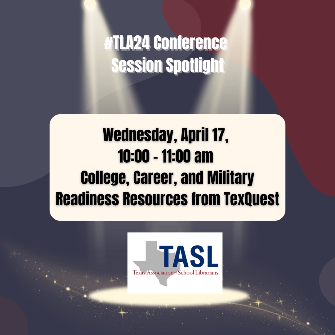 High School Librarians: check out these sessions at #TLA24! #txasl @TXLA