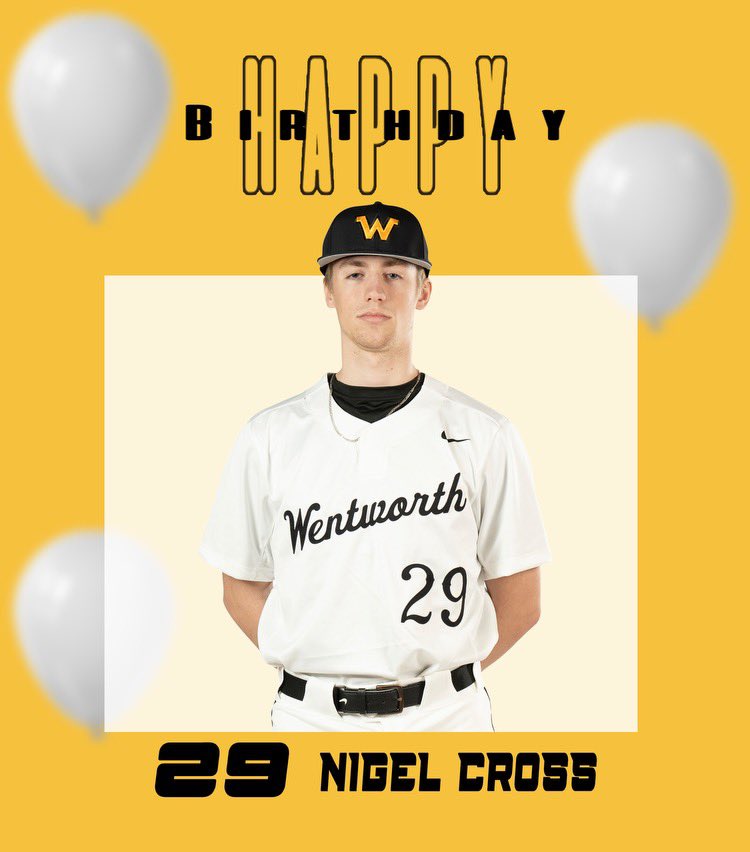 Happy Birthday to freshman pitcher, Nigel Cross!