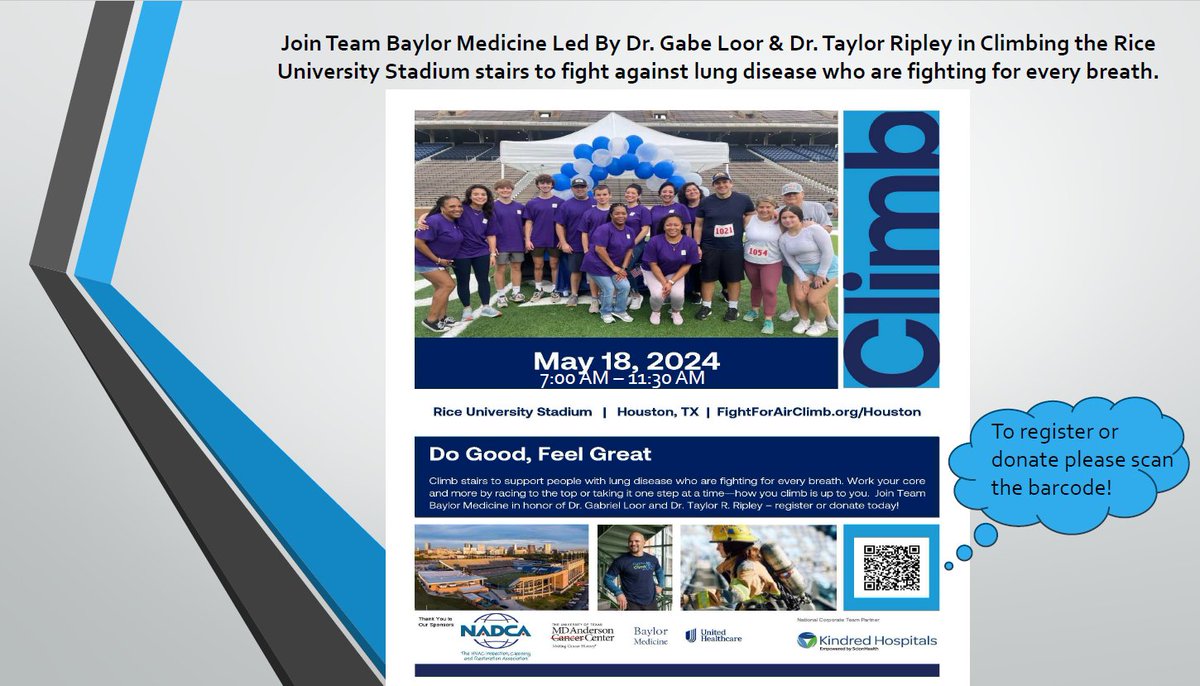 Join our team and support the cause to cure lung disease! @BCM_ALD @LungAssociation @LifeGift @DonateLife @ODTAlliance @BCM_CVRI @BCM_Surgery @TXMedCenter @Texas_Heart