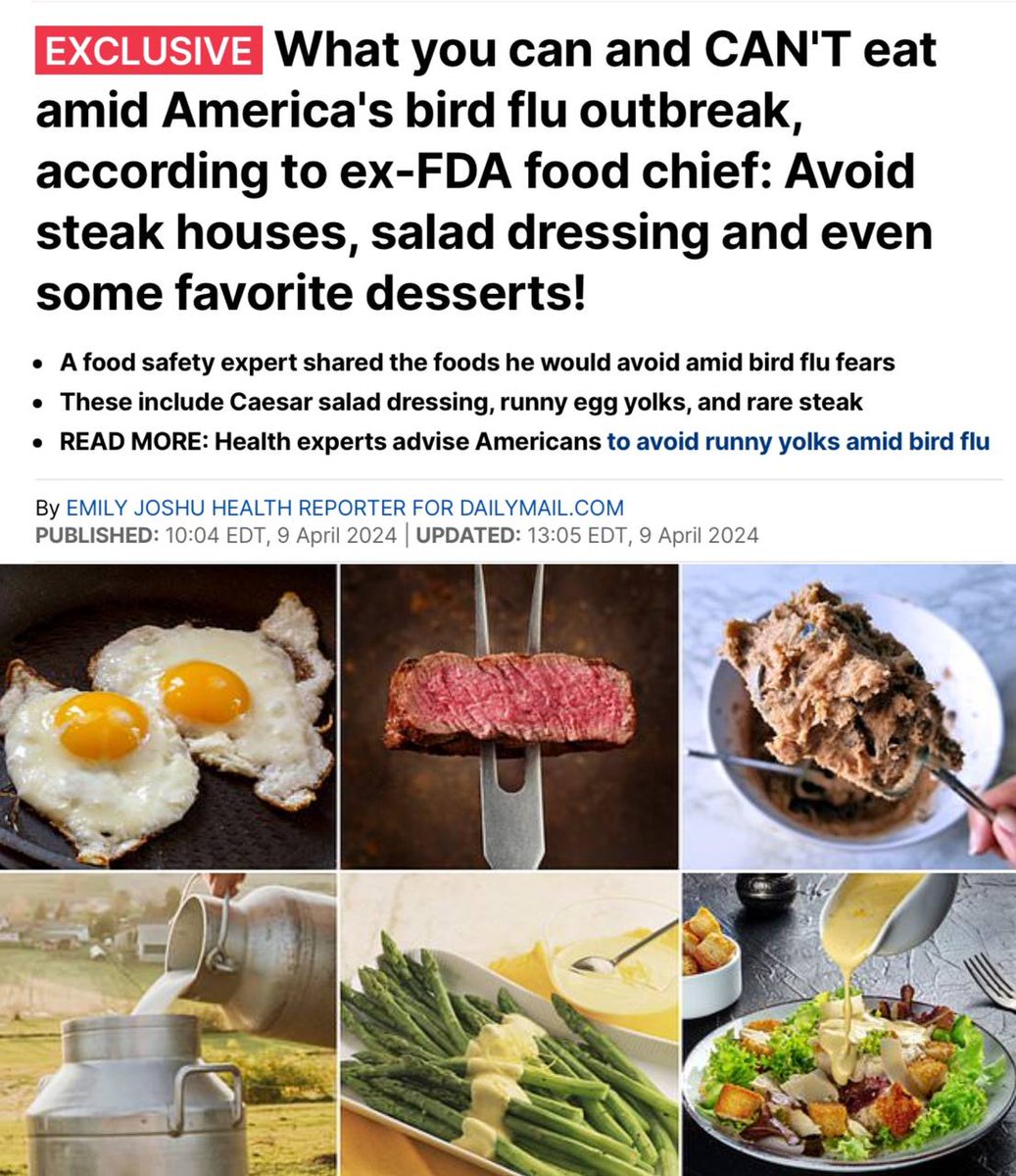 How to destroy the livestock segment of the economy without violating the constitution and/or laws on the books. It’s all part of the plan. “Americans are being urged to stay away from classic American dishes like steak and eggs and some desserts because there's a small risk of…
