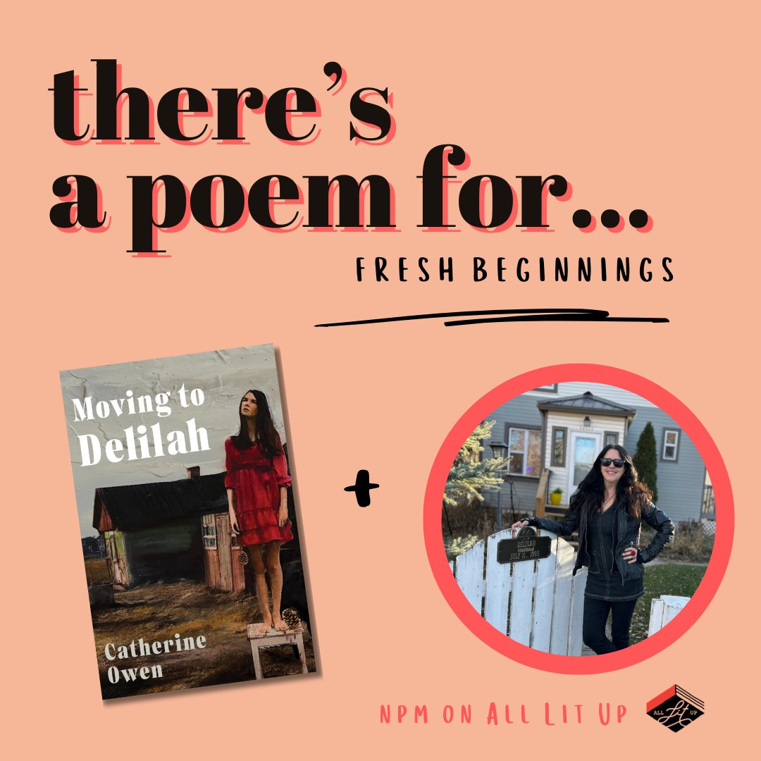 'Red tomatoes that stayed green in downpours, became / Spectral by fall – mainly, they built raised boxes, then moved.' For #alupoemforthat Catherine Owen shares a poem for fresh beginnings from her new collection MOVING TO DELILAH (@fhbooks) alllitup.ca/theres-a-poem-…