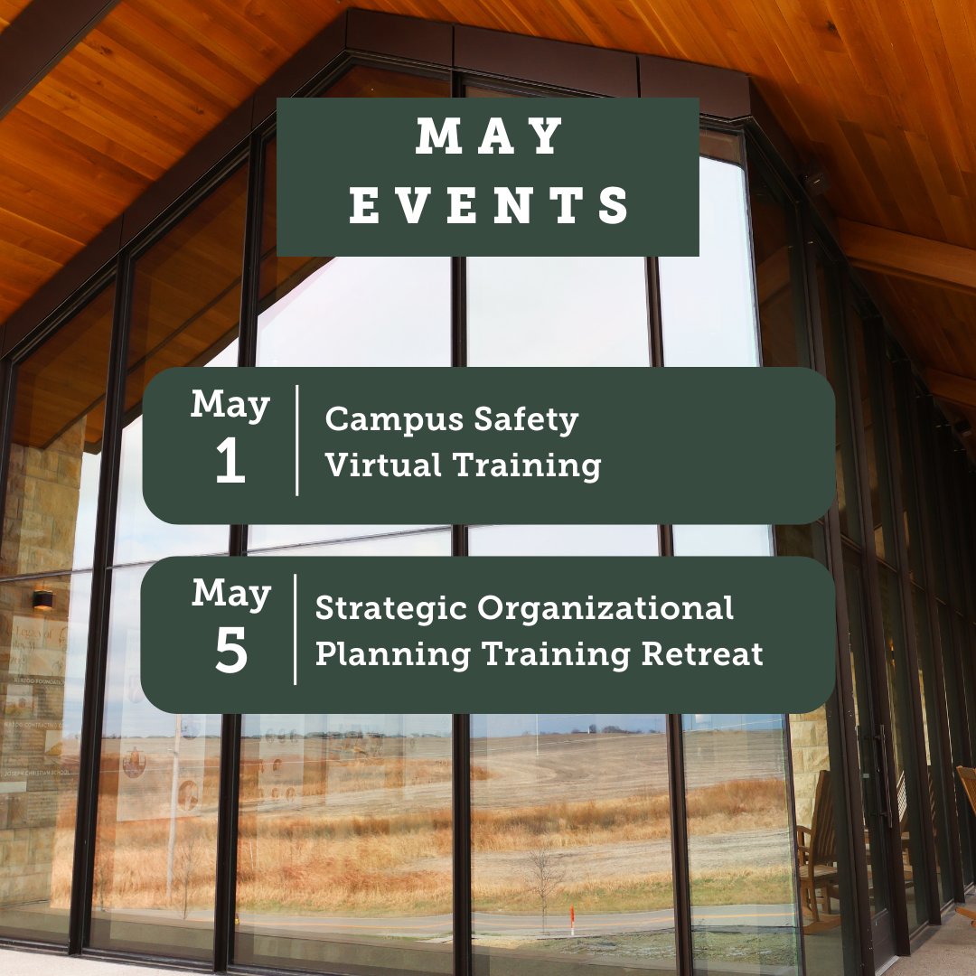 MAY EVENTS: Join the Herzog Foundation on May 1st for a FREE Campus Safety Virtual Training. The May 5th Strategic Organizational Planning Training Retreat is already full, but we're offering it again in June at our SPARK location in Nashville! Learn more and register for an…