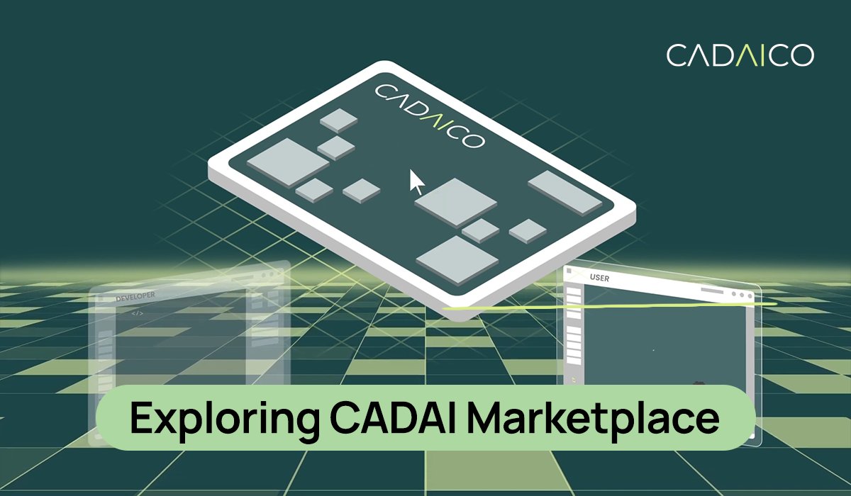 More about CADAI marketplace 🏪 CADAI Marketplace is a key component of our ecosystem 🌐 ✔️ Share your developments and innovations on the platform ✔️ Learn from colleagues' experiences and enhance your skills ✔️ Receive rewards in $CADAI for your contributions Marketplace is