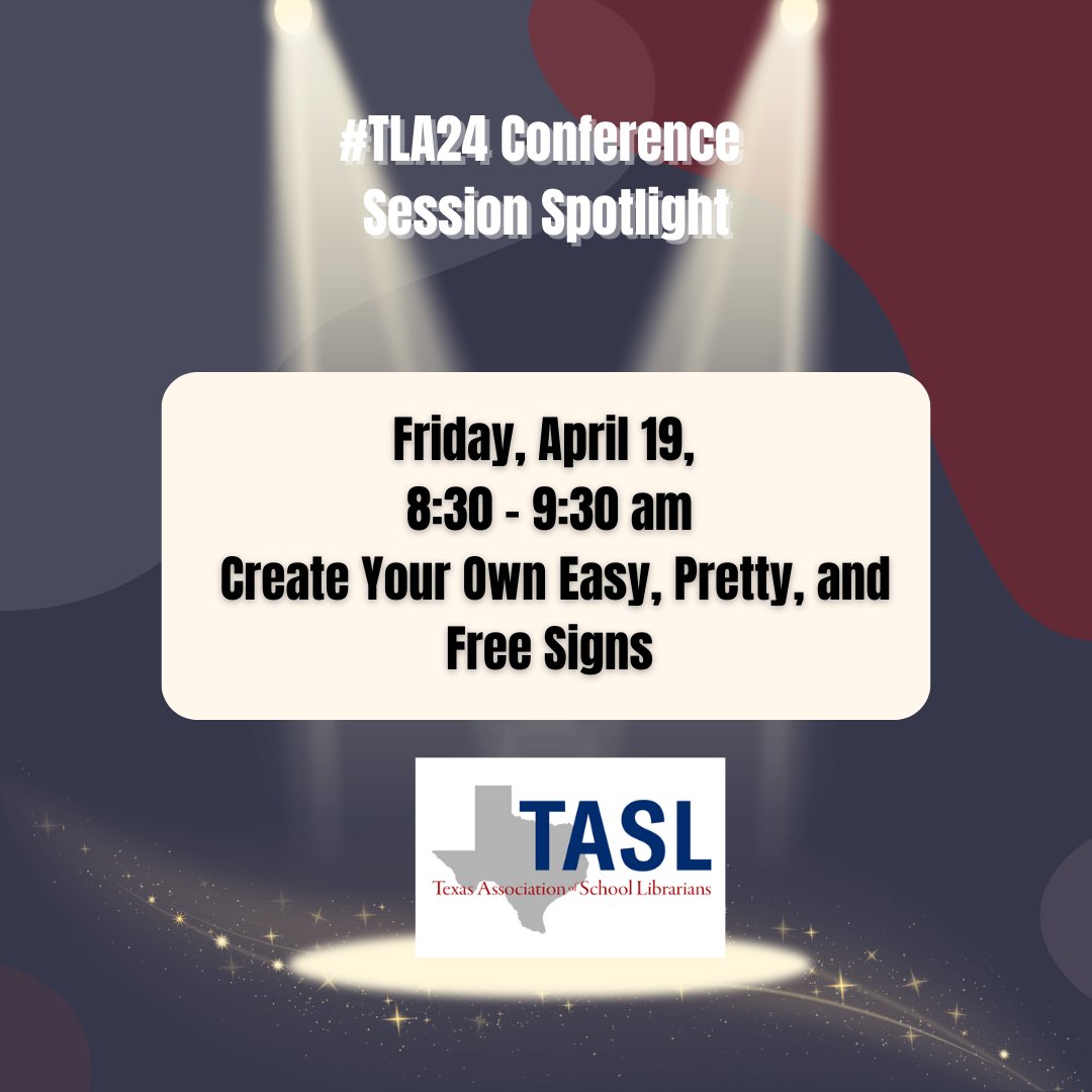 Middle School Librarians: check out these sessions at #TLA24! #txasl @TXLA